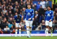 LIVERPOOL, ENGLAND - APRIL 30: Ross Barkley of Everton looks dejected after Chelsea score their first goal during the Premier League match between Everton and Chelsea at Goodison Park on April 30, 2017 in Liverpool, England.  (Photo by Clive Brunskill/Getty Images)